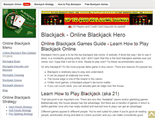 Tablet Screenshot of blackjackhero.com